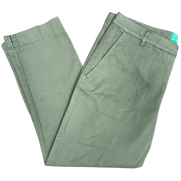 NWT Women's UNITED COLORS OF BENETTON Mid-Rise Chino Ankle Pants | Size 10 - Picture 4 of 11